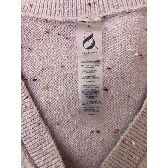 Lou & Grey flecked henley pullover sweater - Picture 4 of 8